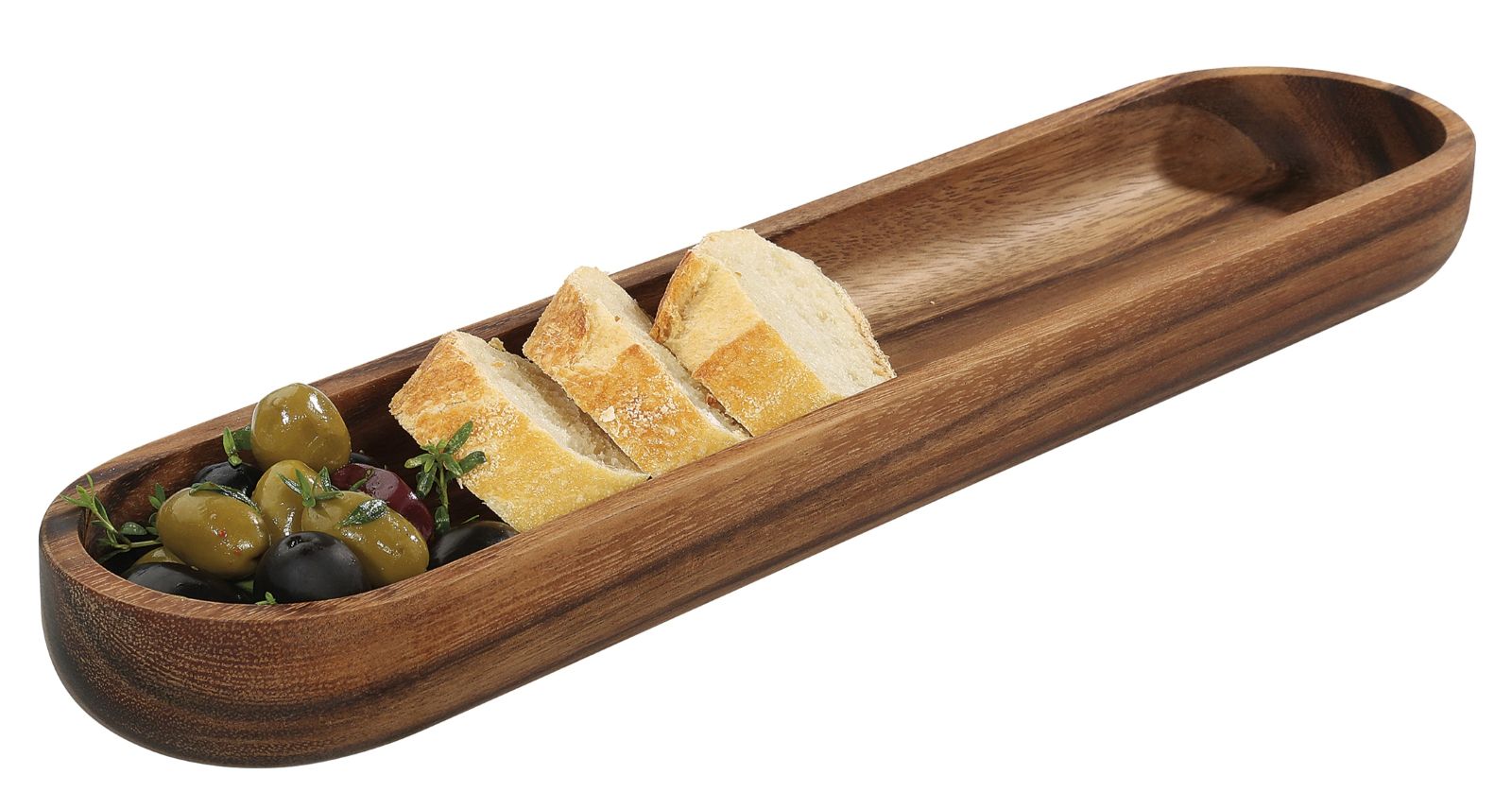059267_cd Servírovací mísatác na bagety 45x9x4,5 cm akátové dřevo Zassenhaus 7